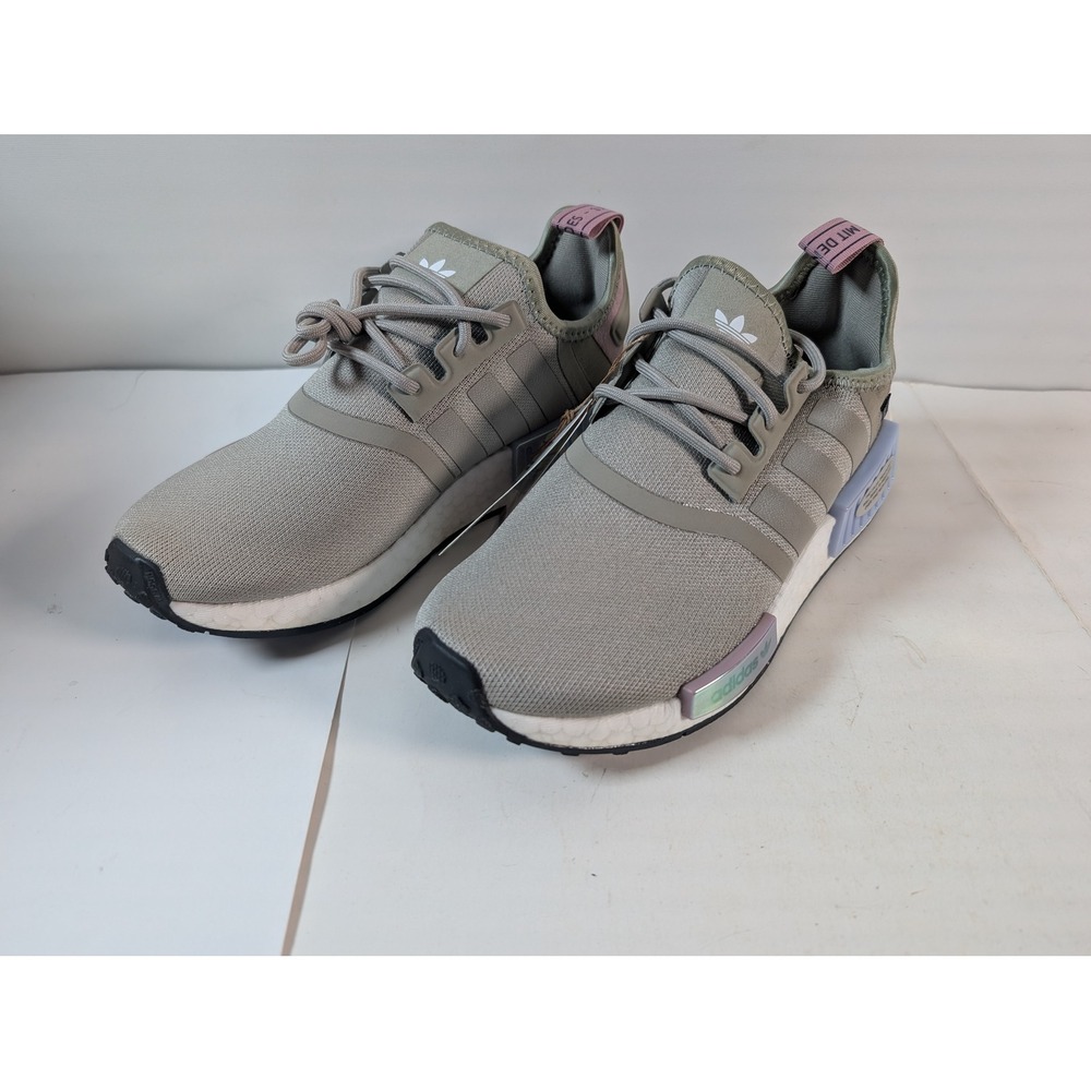 Adidas NMD R1 W GY8538 Light Gray Pink Womens Running Lifestyle Shoes 5.5